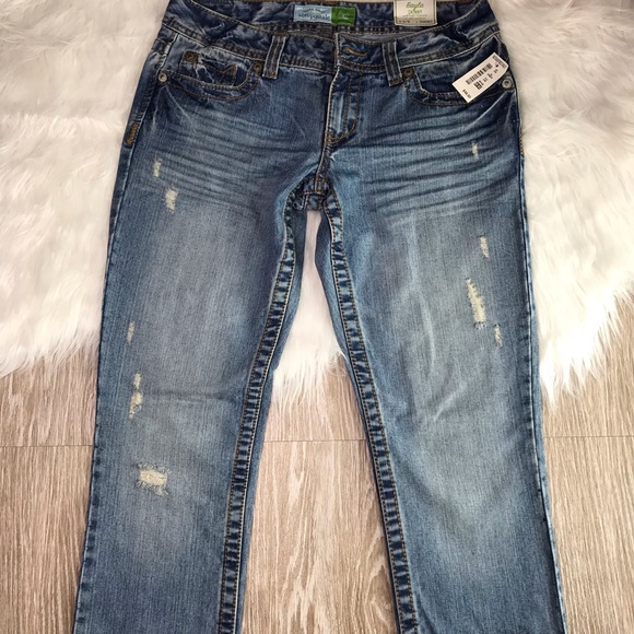 NWT Aeropostale Distressed Bayla Skinny Jeans 5/6 - Picture 4 of 7
